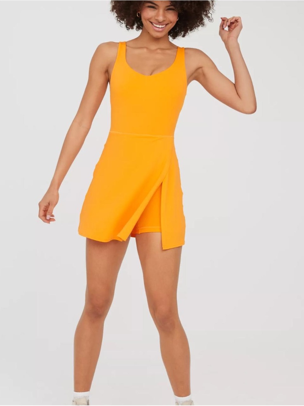 Aerie Offline - Women's Yellow and Orange Dress/Romper